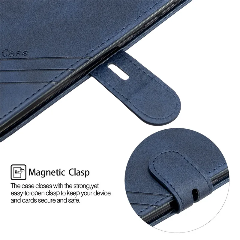 Funda de cuero con tapa para Samsung Galaxy A71, carcasa de lujo con billetera magnética - imagen 5
