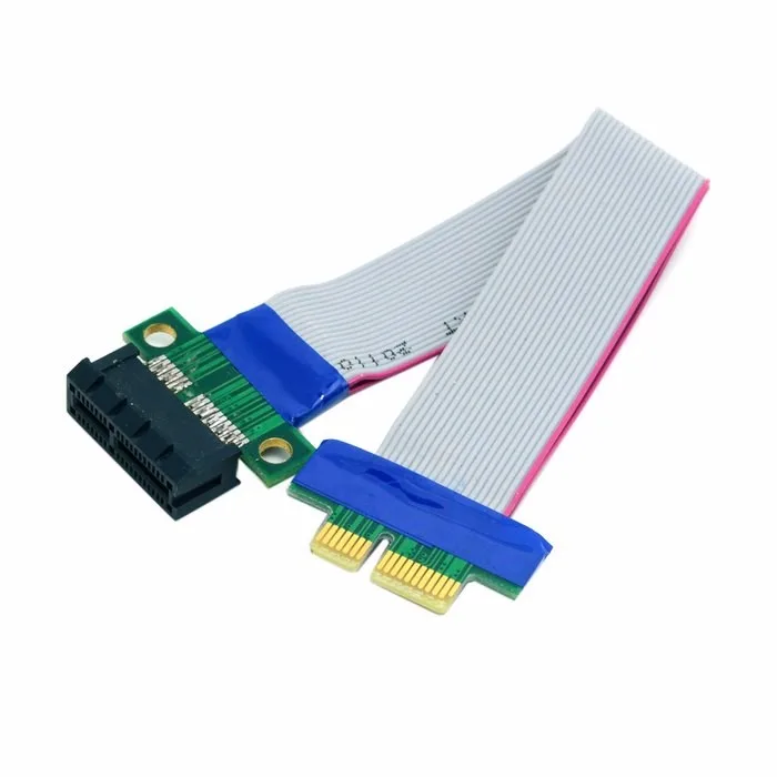 Riser PCI-E pci Express 1X X1 Ranura Riser Tarjeta Extensor Cinta de Extensión Flex Relocate Cable 20cm - imagen 3
