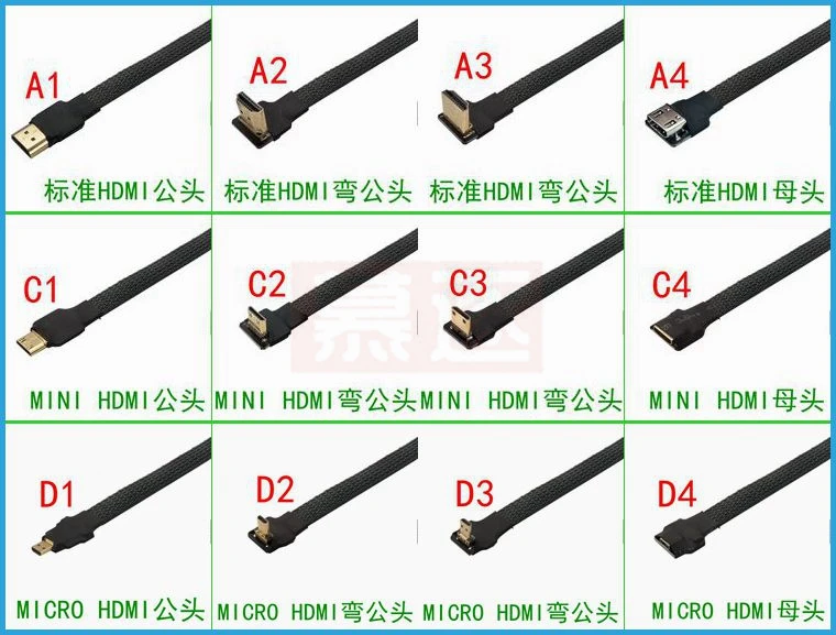 Cable plano FPV Mini HD compatible con HD Mini HD Micro HD blindado FPC, 10cm-50cm para fotografía aérea multicóptero - imagen 4