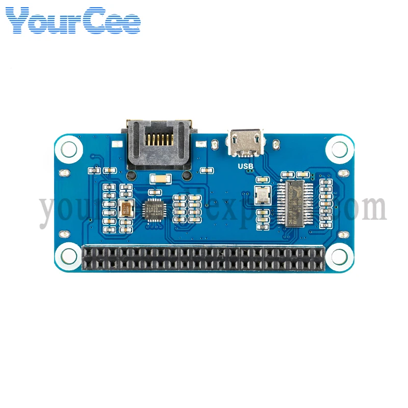 USB HUB HAT a Ethernet Puerto de red RJ45 USB HUB Hub Splitter Módulo de placa de expansión para Raspberry Pi 4/Zero W - imagen 3