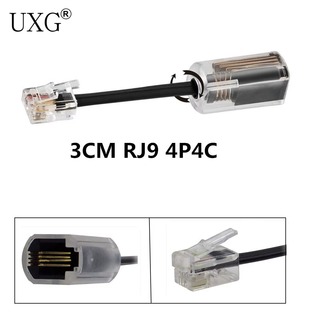 Uvital Cable Teléfono Giratorio Antienredos 360° Negro - imagen 4