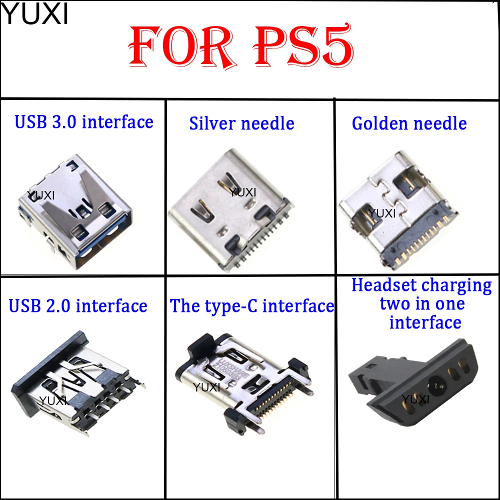 YUXI-Puerto USB tipo C para consola PS5, conector tipo A de alta velocidad, 2,0, 3,0, interfaz hdmi, 1 unidad