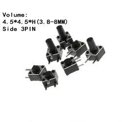 Interruptor Táctil Momentáneo 3 Pines 4,5x4,5mm para TV