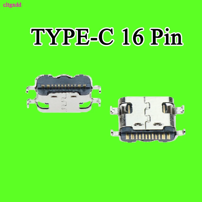 Conector USB 3,1 tipo C, conector hembra de 16 Pines, ángulo recto, guía SMT, conector USB versión 3,1, receptáculo para Lenovo S5 K520, 2 uds. - imagen 4
