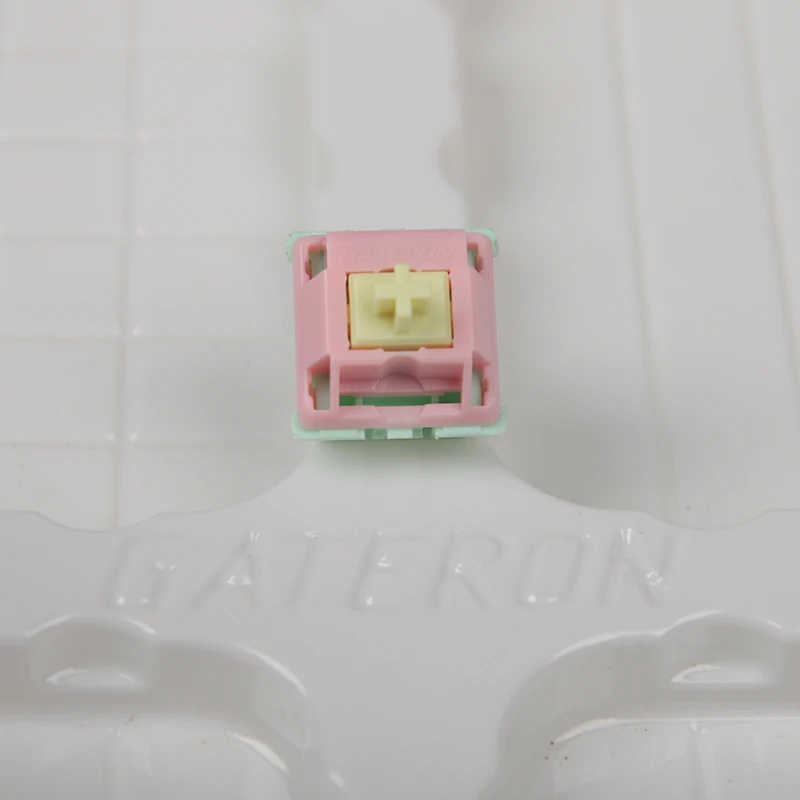 Gateron Cream Switch Paquete de 10 interruptores clones MX de fuerza lineal SMD de 5 pines 62g para teclado mecánico - imagen 4