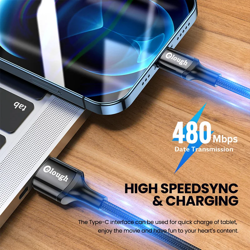 Elough Cable USB-C Carga Rápida Xiaomi Redmi Samsung Poco - imagen 2