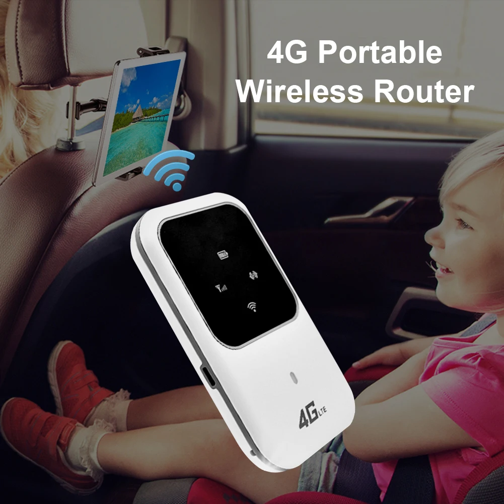 Enrutador inalámbrico 4G LTE para coche, red de banda ancha móvil portátil, de bolsillo, 2,4G, punto de acceso de 100Mbps, SIM, módem WiFi desbloqueado - imagen 5
