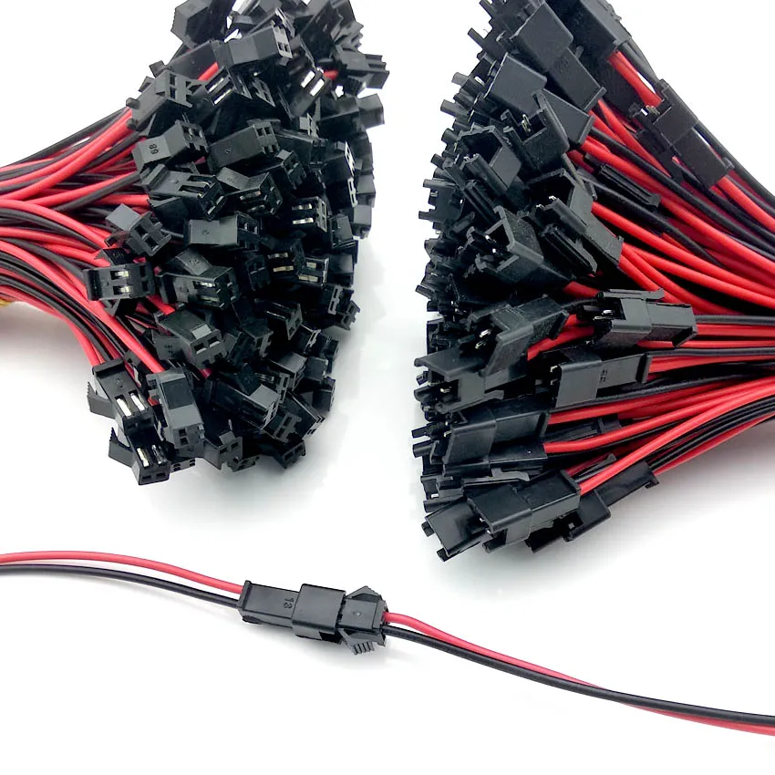 5 pares de conectores largos JST SM 2P macho a hembra conector de cable SM2P LED - imagen 4
