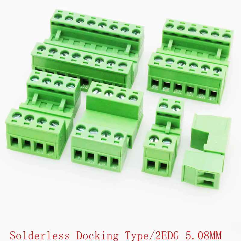 Bloque Terminales PCB 2EDG 5,08mm Enchufable Verde