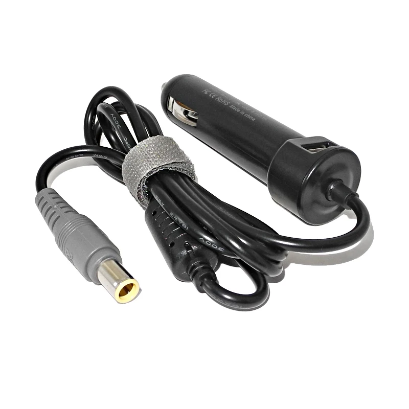 Cargador de coche Dc para Lenovo Thinkpad T420 T430 T500 T510 T520 T530 T60 T61 20V 3.25A 4.5A 90W adaptador de corriente para ordenador portátil