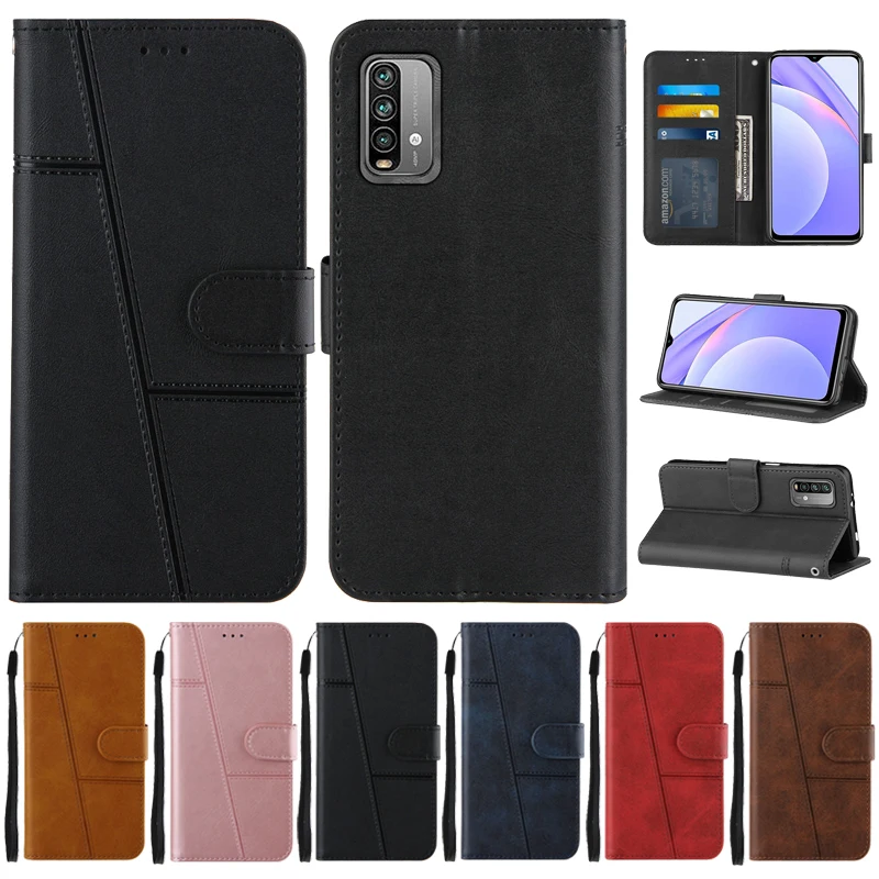 On para Xiaomi Redmi 9T funda con tapa tipo billetera para Xiomi Xiaomi Redmi 9T Fundas de negocios de cuero Redmi9T 9 T funda protectora Fundas - imagen 2