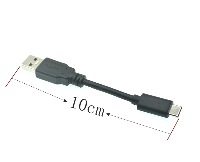 Cable USB tipo C para móvil, Cable de datos de carga rápida de 10cm, 3,0, 2.4A, para Samsung Galaxy S9 Note 8 9, Huawei P10 P40 Pro - imagen 5