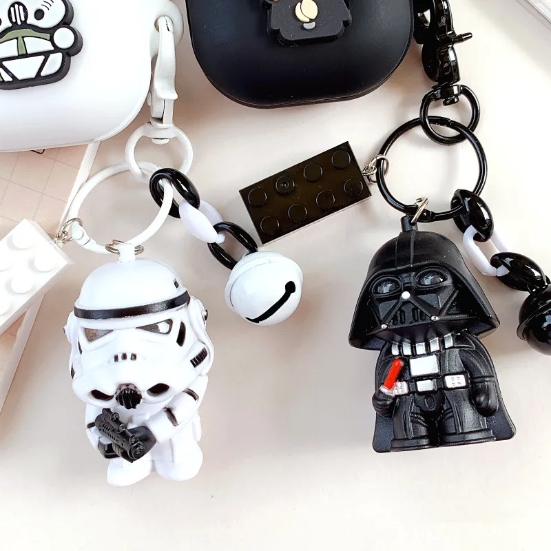 Funda para auriculares Star Wars para Samsung Galaxy Buds Live/Pro/Fe, carcasa protectora de silicona para auriculares inalámbricos con llavero - imagen 2