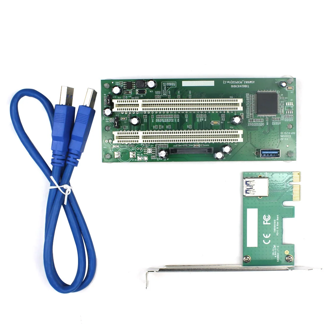 Tarjeta adaptadora PCI Express de escritorio PCI-e a PCI Dual, ranura PCIE PCI, tarjeta elevadora de expansión USB 3,0, convertidor de tarjetas adicionales - imagen 5