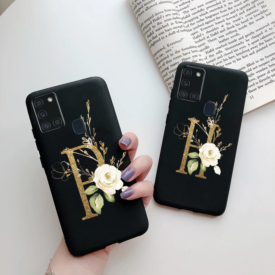 Para Samsung Galaxy A21s funda A21 s Linda letra de silicona suave funda de teléfono para Samsung A21s SM-A217F A 21 s Coque 6,5 ''Fundas - imagen 3