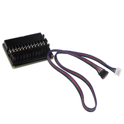 Adaptador ATX 24 Pin Macho-Hembra 90° RGB Placa Base PC