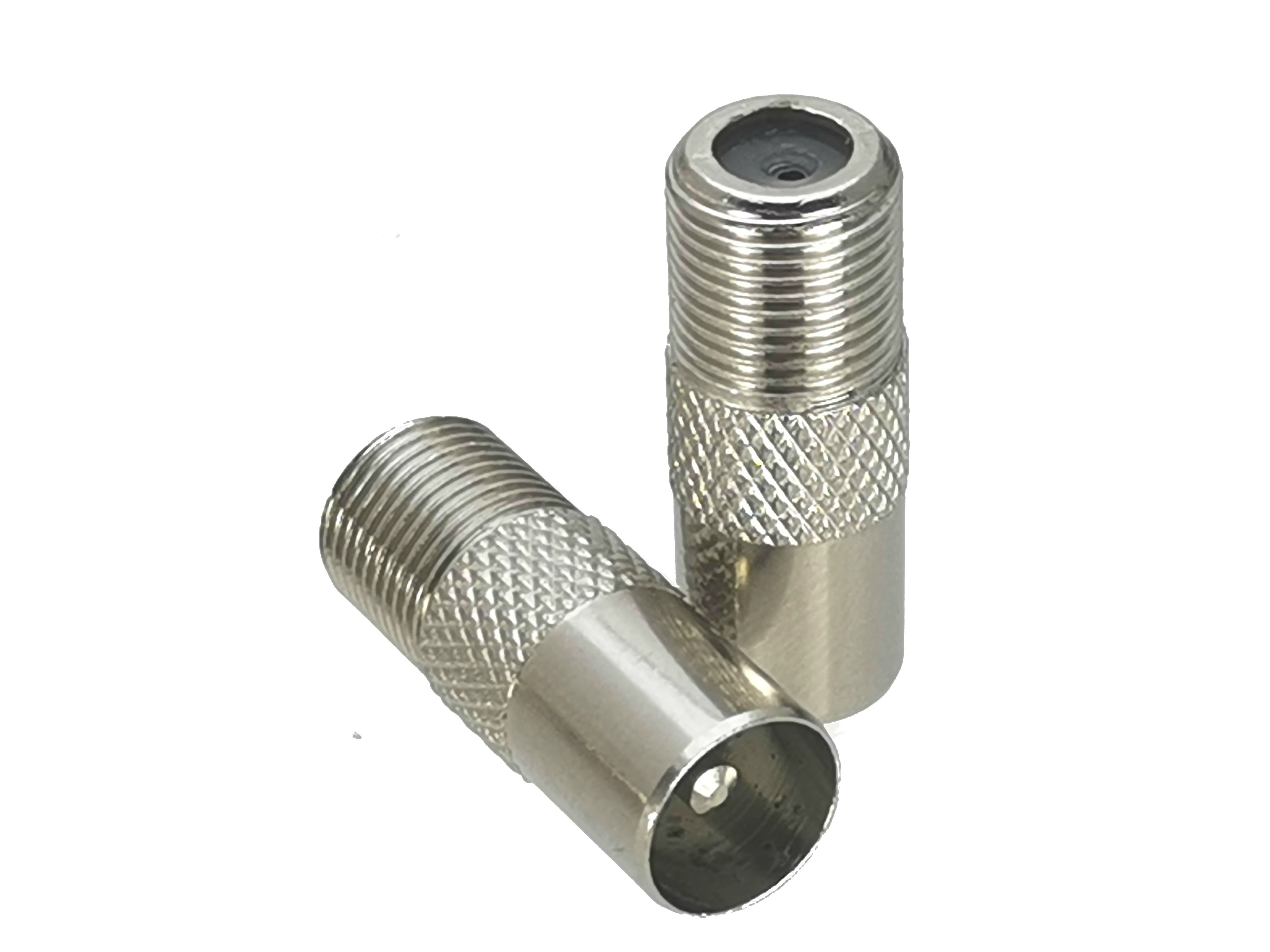 Adaptador Coaxial F TV a IEC PAL DVB-T - Conector Macho/Hembra 50 Ohm - imagen 2