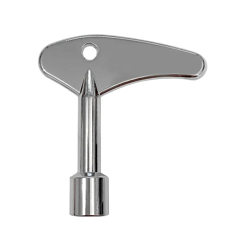 Llave compatible con cerradura triangular, cerradura cuadrada de lámina de aire que se aplica para tren, elevador de riel de alta definición y puerta de gabinete, 1 pieza - imagen 4