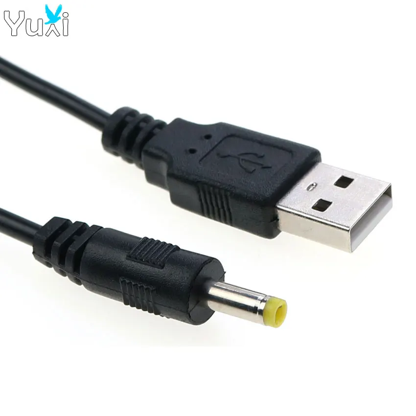 YuXi USB a 4,0*1,7mm Cable de carga de alimentación CC Cable de carga para PSP 1000 2000 3000 línea de conexión del controlador