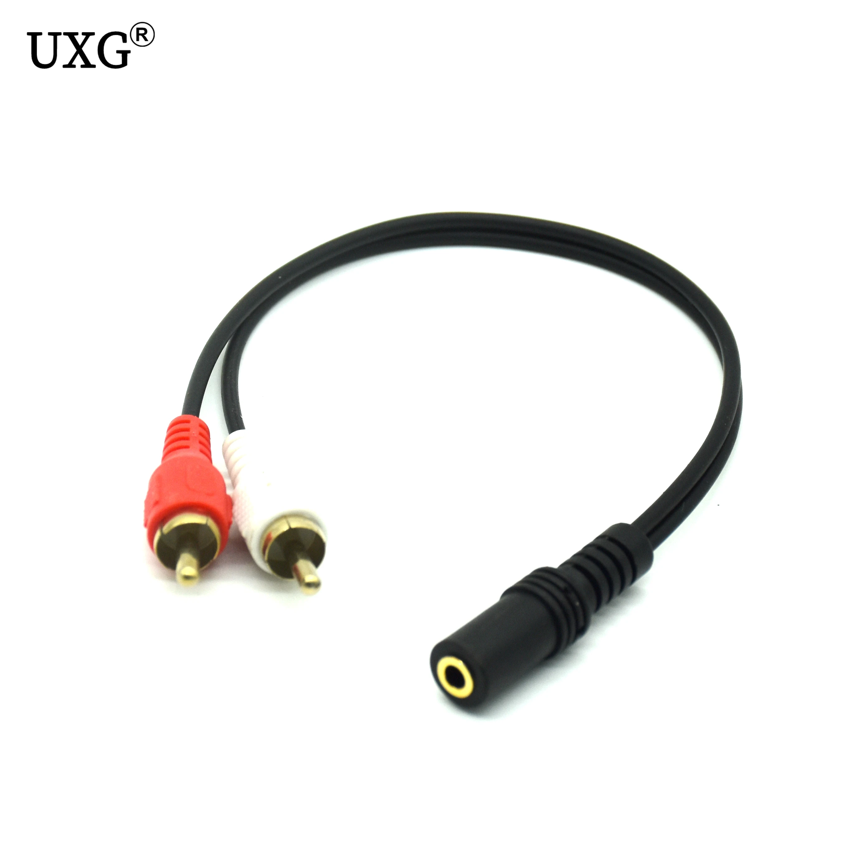 Conector hembra RCA de 3,5mm, Cable estéreo Y a 2 RCA macho, adaptador 3,5, conector auxiliar de Audio a auriculares, Cable de música