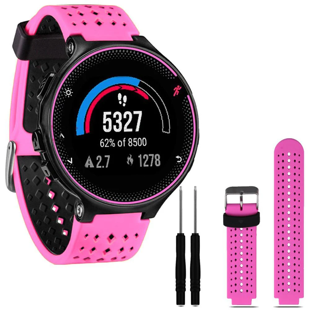 Correa de silicona para reloj inteligente Garmin Forerunner 235/220/230/620/630/735XT con herramienta - imagen 3