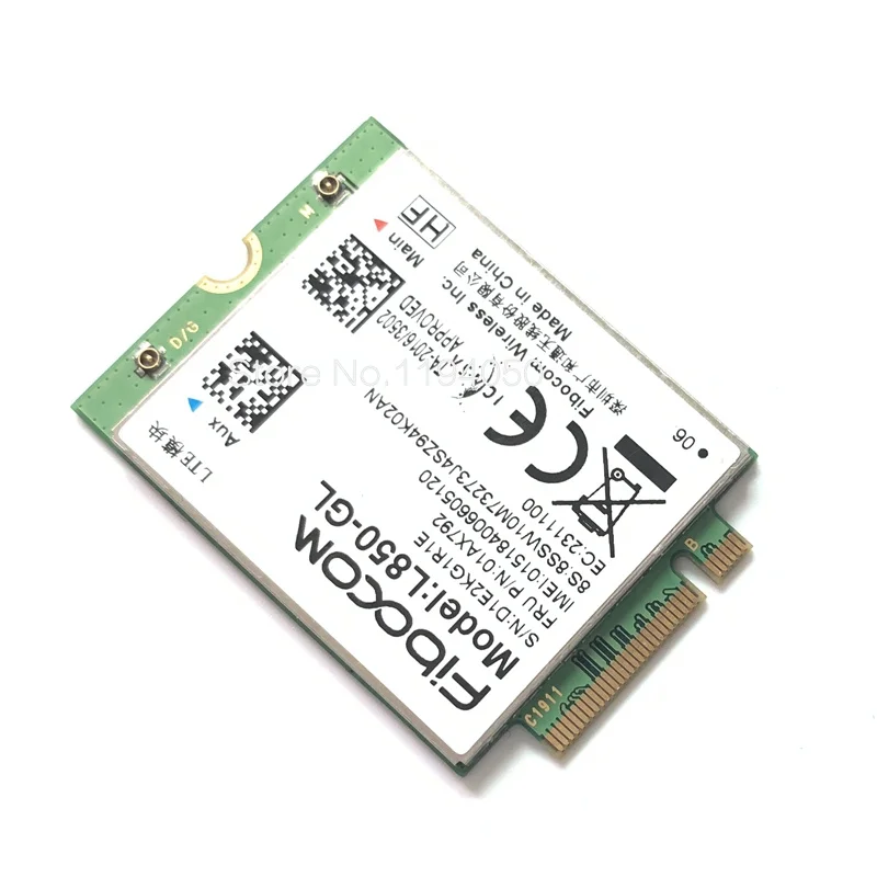 WDXUN para Fibocom L850-GL L850 01AX792 para X1 Carbon 6th X280 T480 T480s X1 Yoga 3.o 4th T490 T490s T580 L580 P52 A485 Tarjeta - imagen 3