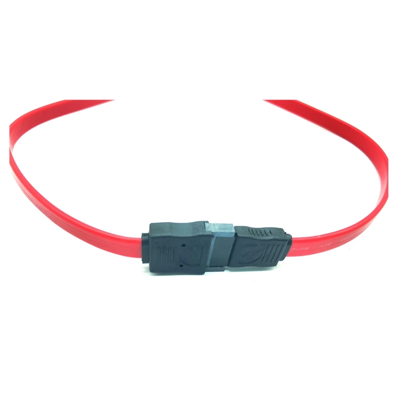 0,5 M HDD Serial ATA SATA macho a SATA hembra convertidor Cable de datos Cable de extensión SATA para disco duro de computadora 7 pines - imagen 2