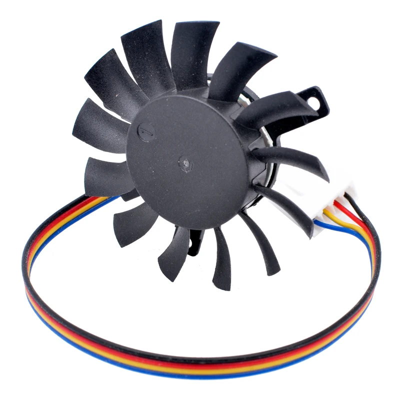 Ventilador de refrigeración para enrutador suave, control de velocidad, DFB500912M DC12V 1,6 W diámetro 45mm agujero de paso 35x35x27mm 4 cables 4 pines pwm - imagen 2