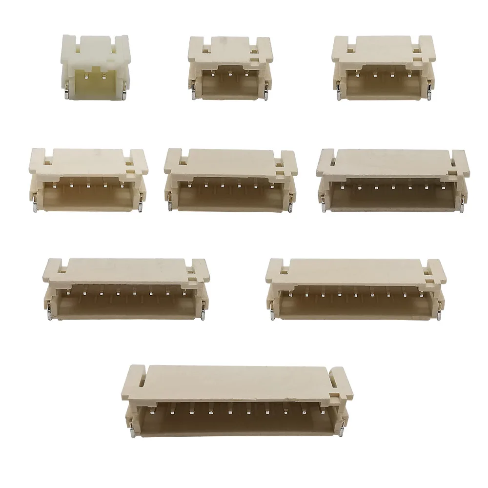 50/100 Uds PH 2,0mm 2/3/4/5/6/7/8Pin conector de cabezal de Pin SMD terminales horizontales enchufe de cable conectores JST PH2 - imagen 5