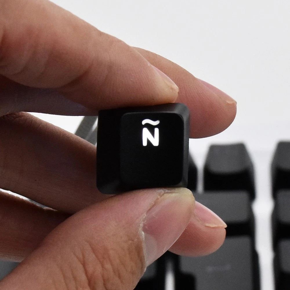 Teclas en español para teclado mecánico, compatibles con interruptores MX, soporte de doble disparo, teclas de iluminación Led - imagen 5