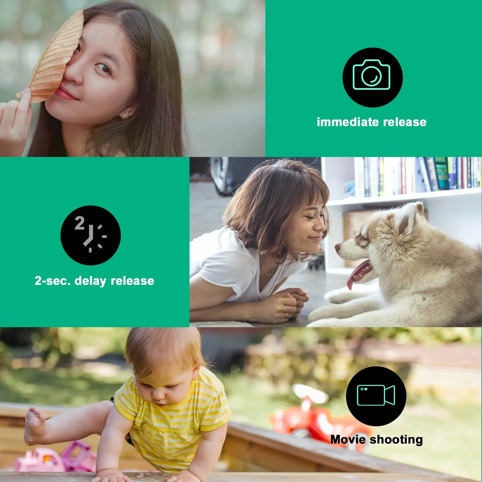 Disparador de Control remoto inalámbrico BR-E1B para Canon EOS R10 R50 R5C R6II RP Ra 850D 90D 800D 250D M200 M50 9000D 200D - imagen 3