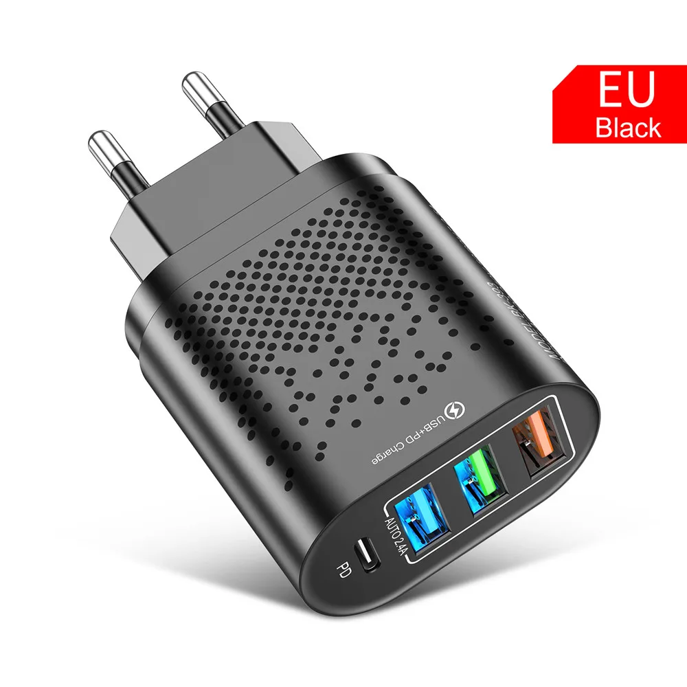 Black EU Plug