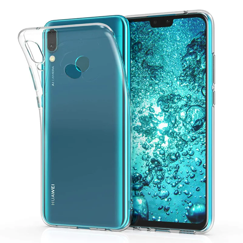 Funda trasera de silicona TPU para Huawei Y9 2019 Funda transparente 360 Funda protectora suave transparente Y92019 Enjoy 9 Enjoy9 Plus Bag