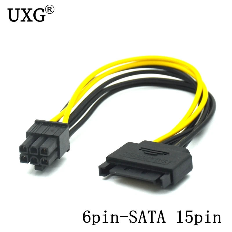 Cable Adaptador SATA a PCI Express 6 pines Tarjeta Gráfica