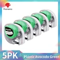 5PK Plastic Green
