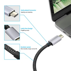 Cable USB-C a DisplayPort 1.4 8K/4K 144Hz para MacBook Pro y Dell