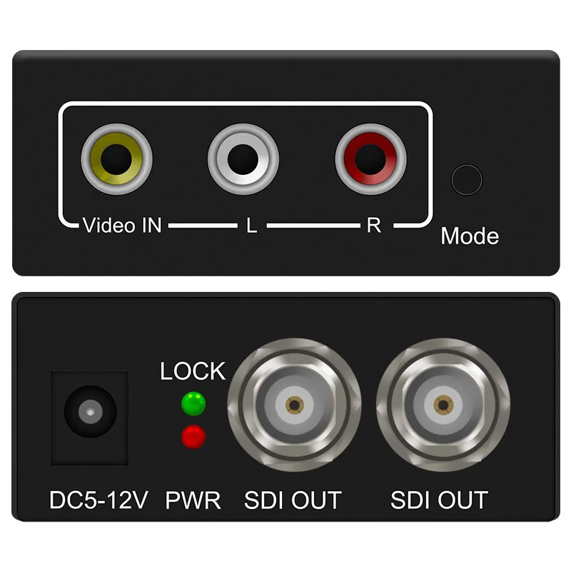 Convertidor adaptador de audio y vídeo AV/CVBS a SDI(HD-SDI/3G-SDI) con enchufe UE o EE. UU. o Reino Unido - imagen 4