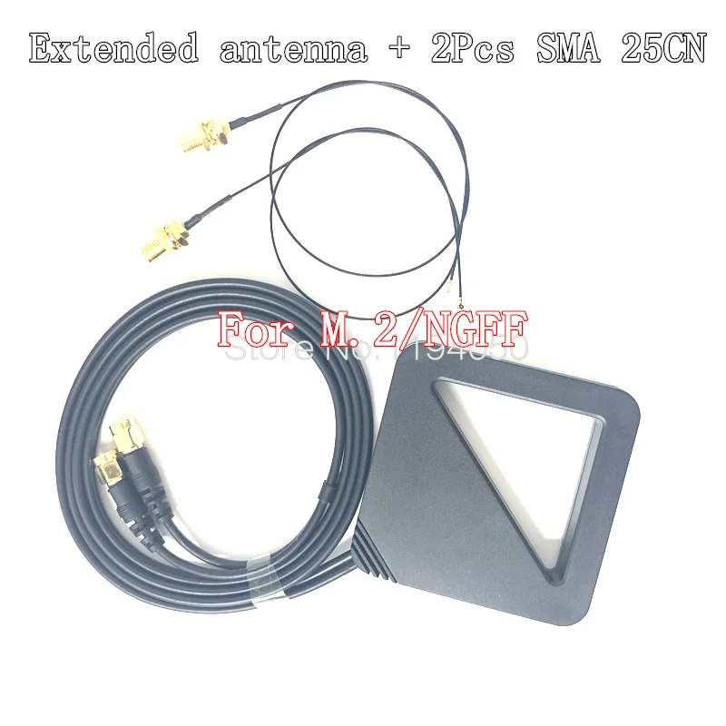 Antena extendida de doble banda con cable para uso en tarjeta wlan de red de escritorio pcie wifi intel con adaptador/enrutador/ap wifi inalámbrico