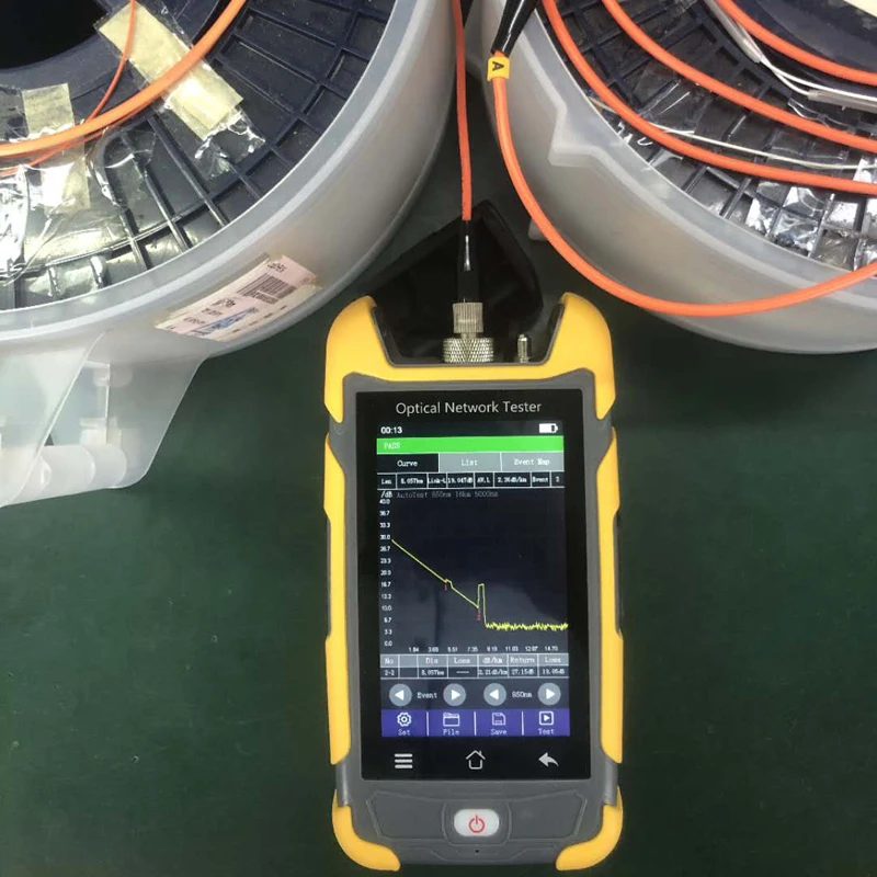 980EXP-D28 OTDR reflectómetro Mini Pro 1310nm 1550nm 28/26dB, instrumento probador de fibra óptica con pantalla táctil OPM OLS VFL SC FC - imagen 5