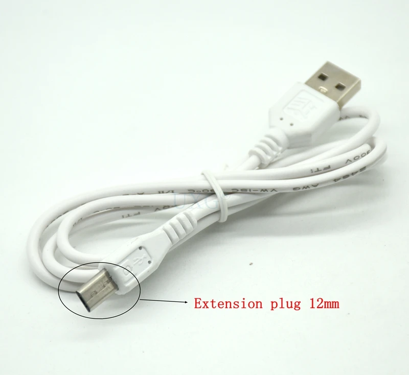 Cable Micro Usb de 12mm, Cable de carga de enchufe largo para Oukitel K10000 Pro C12 C13 Umidigi A5 A3 Blackview A60 A7 Bv5500 Zoji Z8 - imagen 4