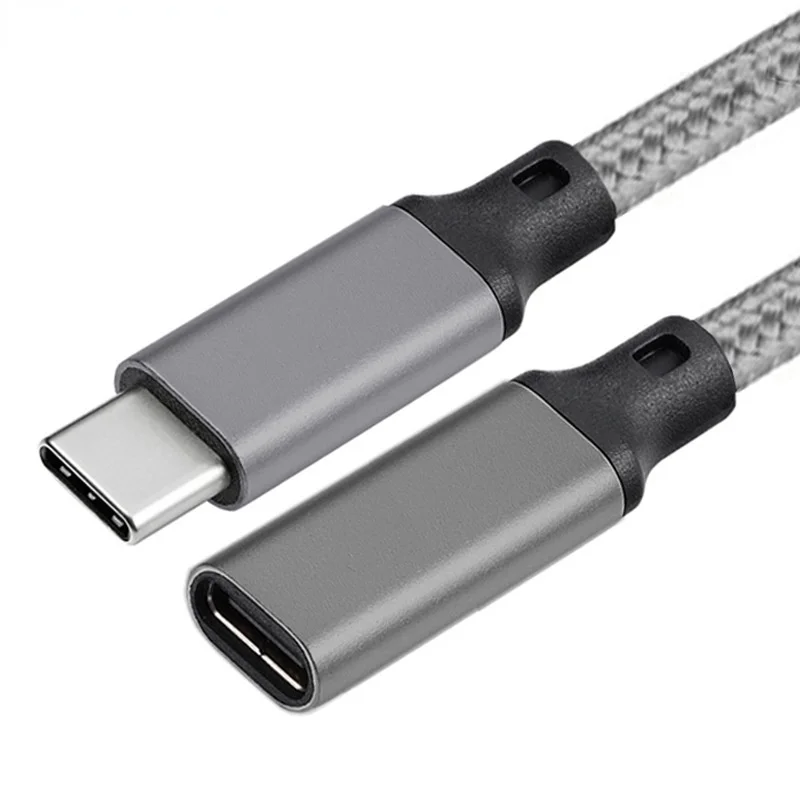 Cable de extensión USB C OTG de 0,2 m/0,5 m/1 m/2 m/3 m - Extensor USB C USB 3.1 Gen 2 de 10 Gbps 100 W de carga rápida Compatible con TB 3 - imagen 4