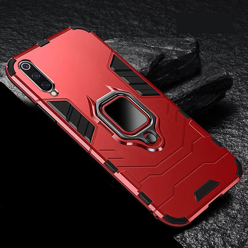 Funda armadura a prueba de golpes para Xiaomi Mi 9, Funda con soporte de anillo, Funda trasera para teléfono para Xiomi Mi 9 mi9 xiaomi9, Funda Capa - imagen 3