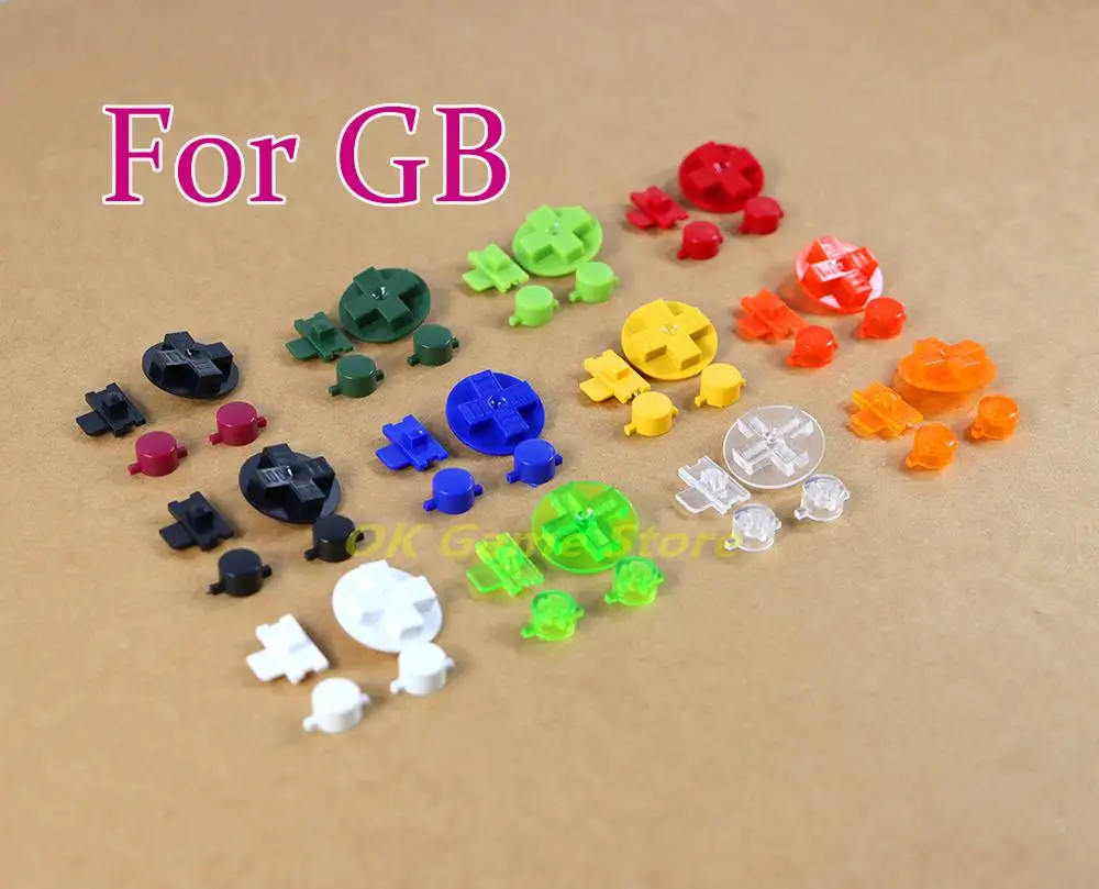 30 set/lote juego de botones multicolores para teclados Gameboy Classic GB botones A B d-pad para GBO DMG DIY para Gameboy GB - imagen 2