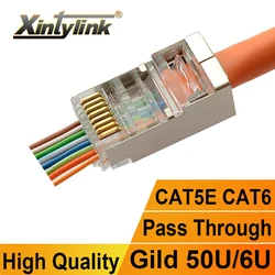 Xintylink Conector RJ45 Cat6 - 8P8C, cable Ethernet de alta calidad