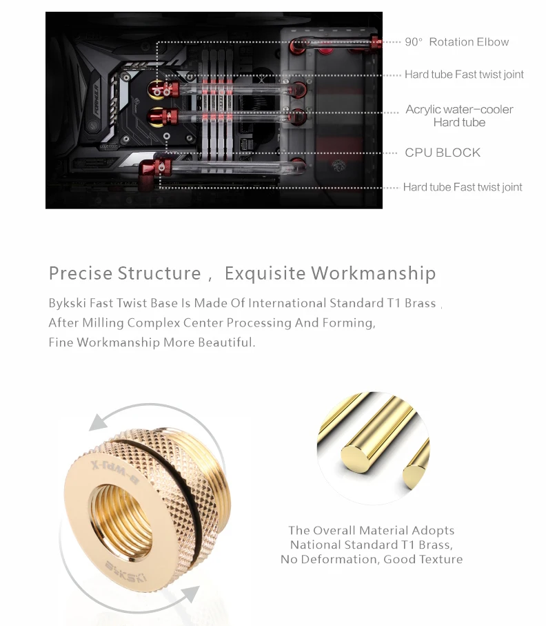 Un diagrama de una estructura de precisión con una pieza de color dorado en el centro