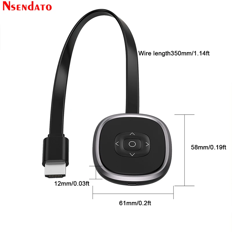 Mirascreen-receptor Dongle de TV G22 4K, receptor inalámbrico de 2,4G/5G, Miracast, para DLNA, AirPlay, HD, pantalla Wifi, para IOS, Android y windows - imagen 3