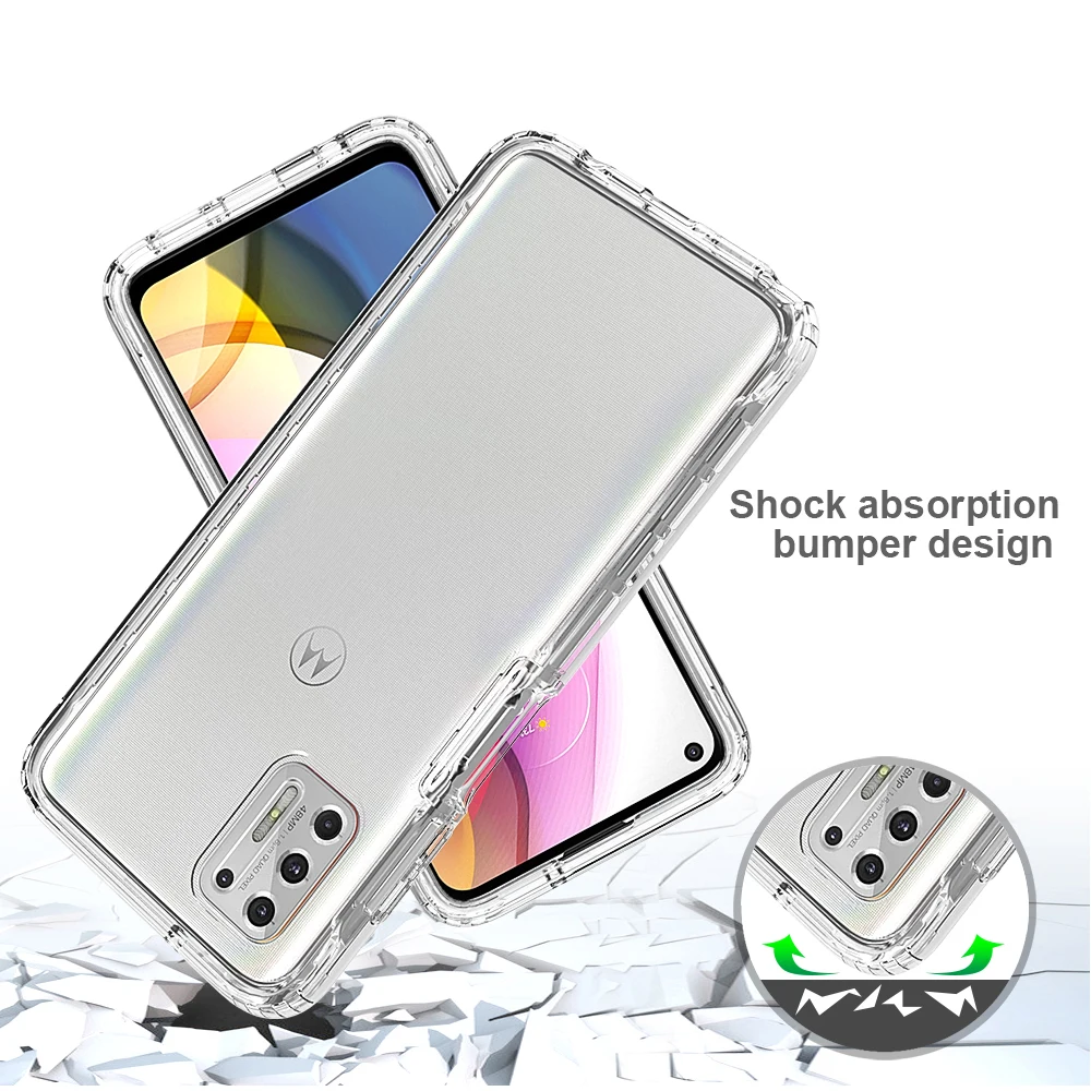 Funda transparente HD para Motorola Moto G Stylus 2020 2021 5G 2022, funda trasera de silicona para teléfono, PC, parachoques 360, cubierta protectora dura completa - imagen 5