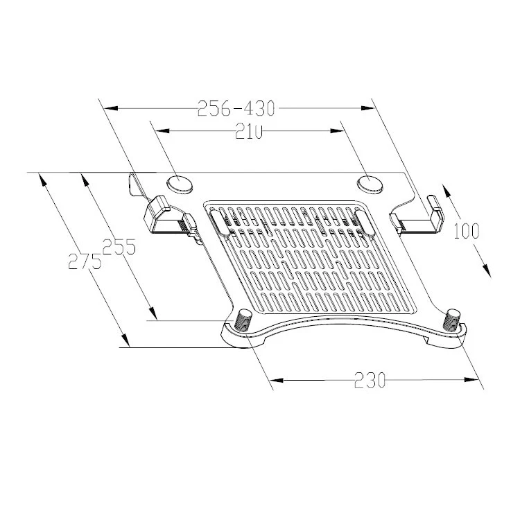 NB-soporte para ordenador portátil FP-2 / Loctek NSC105, bandeja para Notebook de 10,1 "-17,3", tamaño de 17,3 pulgadas, Tablet PC - imagen 3