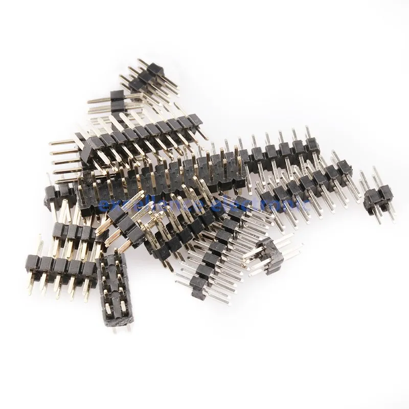 Lote Pin Header Macho 2mm Doble Fila Chapado Oro - imagen 5