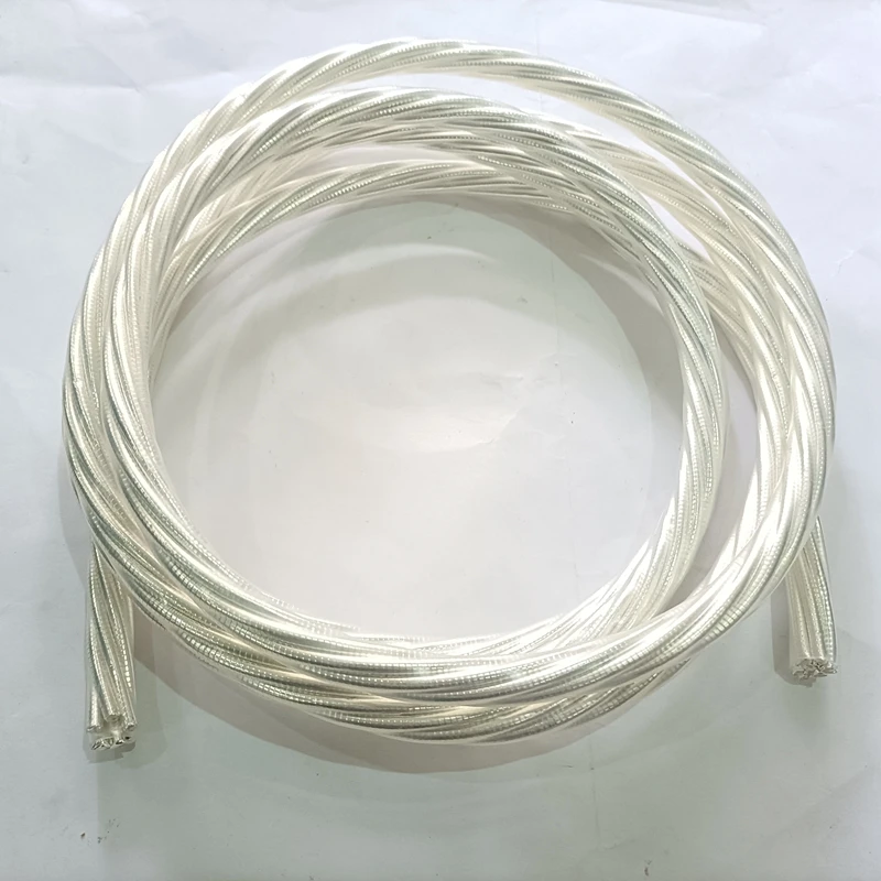 Cable Chapado en plata de alta gama 6N OFC, cable de alimentación de Audio Hifi a granel, amplificador de referencia superior, cable de alimentación para reproductor de CD
